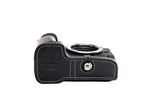 Housse Canon EOS R6 R5 cuir noir contre rayures et chocs