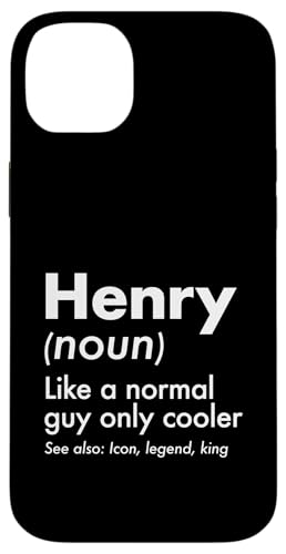 Henry Like A Normal Guy Only Cooler Legend King �t�@�[�X�g�l�[�� �X�}�z�P�[�X iPhone 14 Plus �p