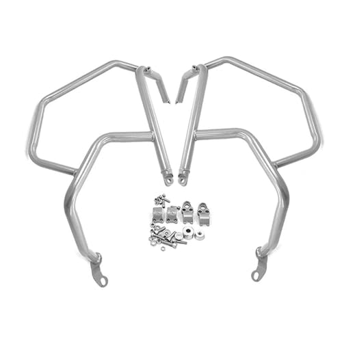 Barre cage pare-chocs F850GS éviter casse réservoir moteur argent