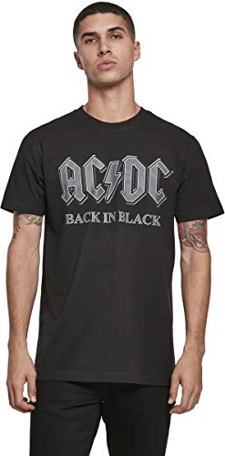 MERCHCODE Acdc (black In Tee, Camiseta Hombre, Negro 00007), S Cover