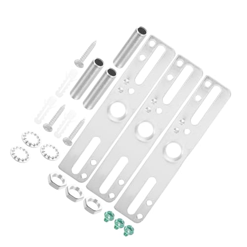 AUTSUPPL 3 Juegos Soporte de Techo para Lámparas de Soporte Metálico para Montaje de Lámparas de Techo con Bordes Rectos Compatible con Iluminación Interior y Exterior Accesorios para
