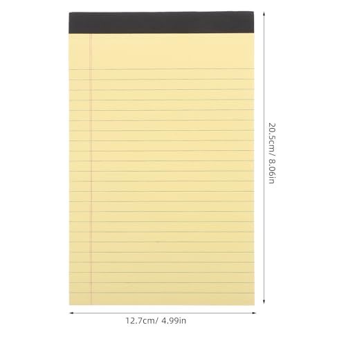 Cuadernos Pequeños Líneas Horizontales de Papel Amarillo y Hojas Arrancables 2