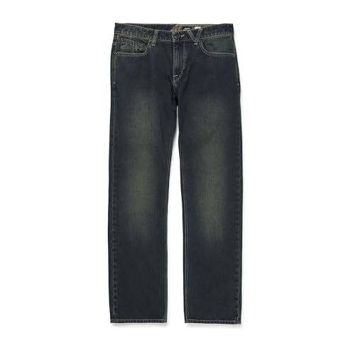 Image of Volcom Men's Solver Stretch Denim Jeans-Modern Fit Pant