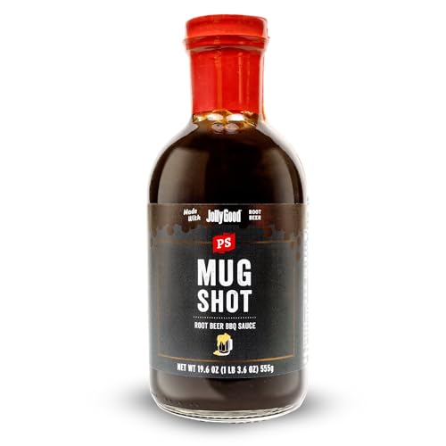 PS Seasoning Mug Shot Root Beer BBQ Sauce – Smoky & Caramelized Flavor – Marinade