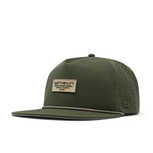 Image of melin Coronado Brick Hydro, Performance Snapback Hat, Water-Resistant Baseball Cap for Men & Women