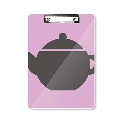 Porte-bloc en porcelaine A4 au design théière et finition soignée