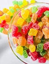 Hungry Harvest Jelly Bites Candy Soft Candy Sugar Coated Mix Colourful Candy 200 Gram
