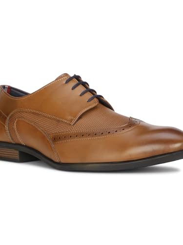 Image of Bata LEAP EMB Mens Formal Shoe in Tan Light Brown