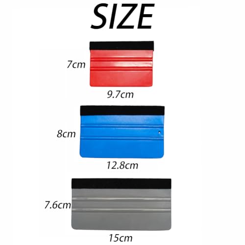 Image of Hodaqe Felt Edge Squeegee Applicator Set, 4, 5, 6 Inch