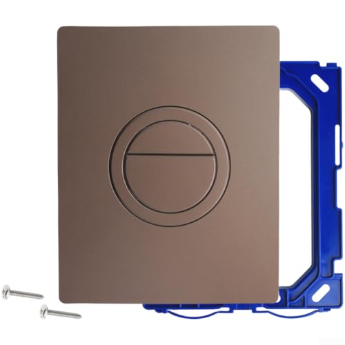 Botón de doble descarga de 19,7 cm en ABS negro mate para renovar tu cisterna oculta 2
