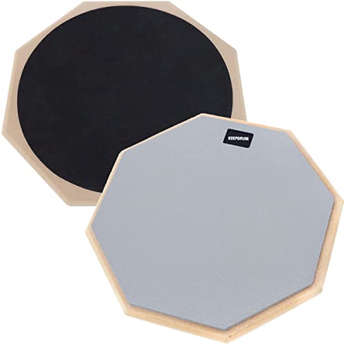 keepdrum DP-GY12 Practice Pad Grau Schlagzeug Übungspad 12 Zoll - Image 5