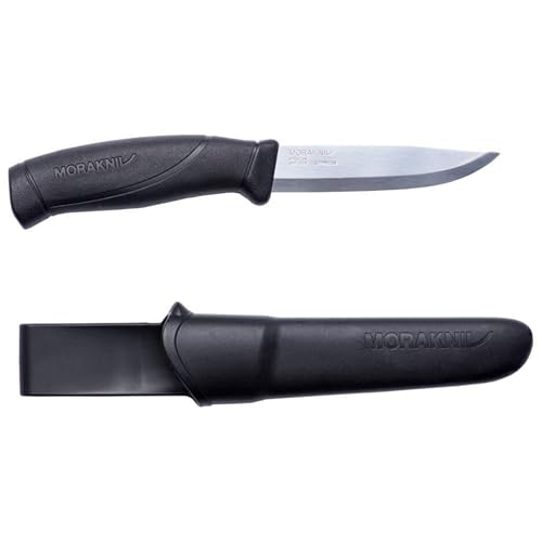 Morakniv Outdoor Messer mit Scheide - Mora Companion S - 1-Pack - Jagdmesser Feststehende Klinge aus Edelstahl - 2 5 mm - Hergestellt in Schweden - Survival Messer für Camping & Jagd