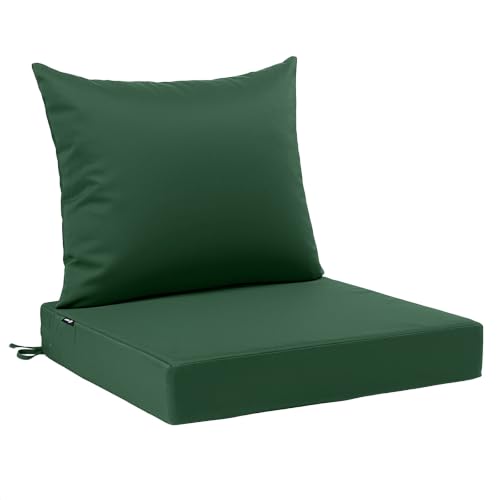 Image of Favoyard Outdoor Patio Seat Cushion Set, 22x24 Inch, Water & Fade Resistant