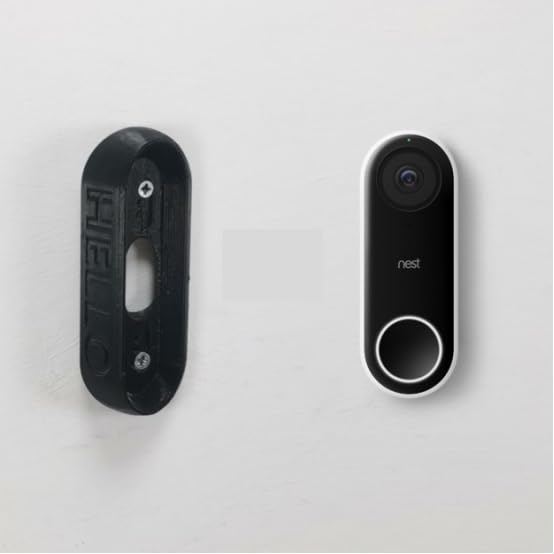 Hello Türklingel, 30 Grad Winkel-Abstandhalter, Wandhalterung, Kamera-Direktor für Nest: (schwarz)