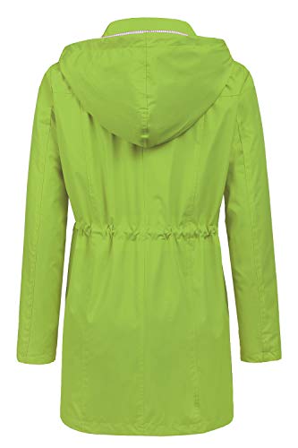 Image of LOMON Raincoat Women Waterproof Long Hooded Trench Coats Lined Windbreaker Travel Jacket S-XXL