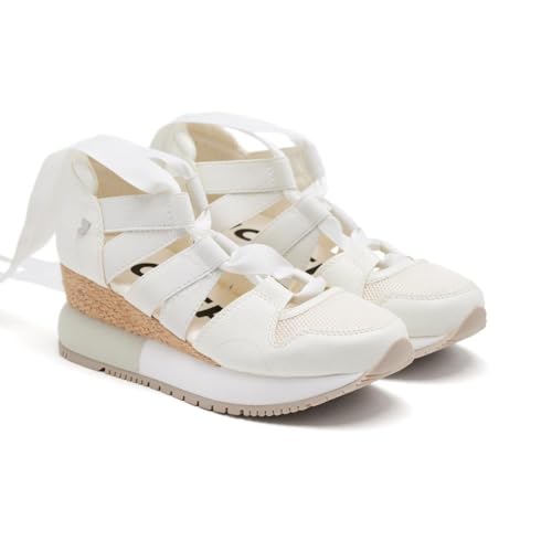 Sneakers Blancas Tipo Espadrille para Mujer LIZARDA