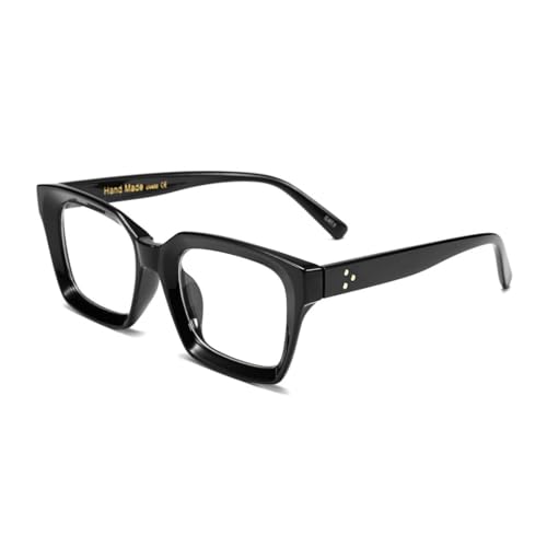 Karsaer Glasses Frame Womens, Square Thick Eyeglasses Frame, Classic Eyewear for Men E1061