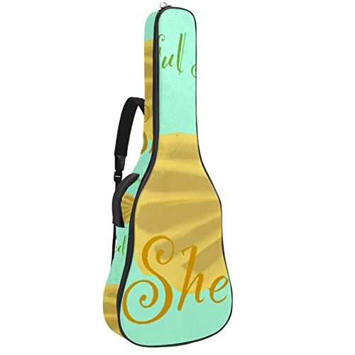 Housse de protection épaisse en éponge imperméable pour guitare acoustique, électrique, basse, guitare classique… - Les Beatles, Paul McCartney, John Lennon, RIngo Starr, George Harrison Housse de protection épaisse en éponge imperméable pour guitare acoustique, électrique, basse, guitare classique…