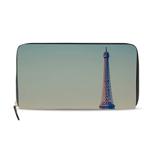 Portefeuille long cuir femme motif Tour Eiffel idéal pour le quotidien