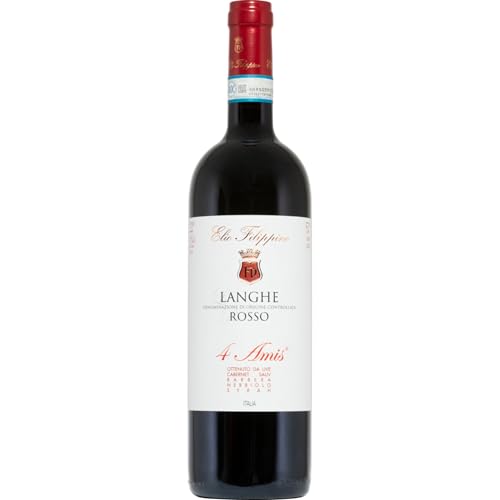 Elio Filippino Langhe Rosso 4 Amis Rotwein Rot Trocken Italien inkl. FeinWert...