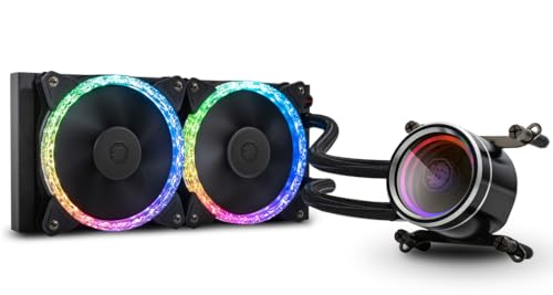 BitsPower Cyclops 240 Processeur Refroidisseur de Liquide Tout-en-Un Noir, Argent 1 pièce(s)