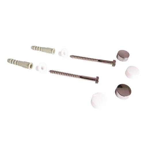 Image secondaire de 2 Fixations Cuvette WC/Bidet 6x70 Chevilles + Cabochons
