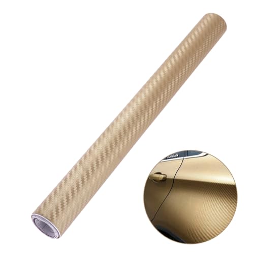 ibasenice Carbonfaserfolie Selbstklebend Wasserfest Schneidbar Auto Wrap Rolle Für Fahrzeug Handy Laptop Möbel Fenster Etc