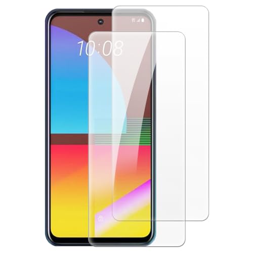 Shantime [2 piezas Protector Pantalla Cristal Templado Compatible con HTC Desire 21 Pro 5G (6.7 pulgadas), HD Claro Antirrayas Sin Burbujas