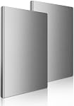 Stainless Steel Cutting Board Set, 2 Pack Kitchen Metal Chopping Board Set with Counter Lip Dishwasher Safe for Meat, Fish, Vegetables, Fruits, Bread & Pastry (40 x 30cm/ 16 x 12 in)