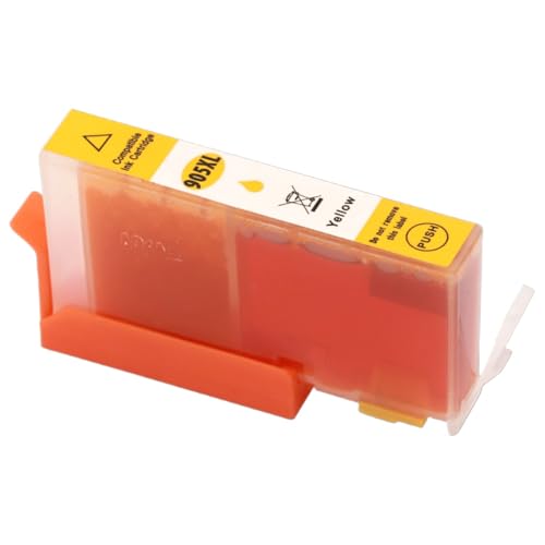 VMHPMLGV Cartuccia d'inchiostro a 4 colori compatibile con 905XL 905 XL 905 OfficeJet Pro 6960 6970 6950 6956(Yellow)