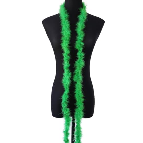 1 x 2m Federboa Truthahnfedern Boa,Flauschige Plüsch-Feder Boa Federstola Federschal Federgirlande für Weihnachtsbaum Hochzeit Basteln Burlesque...