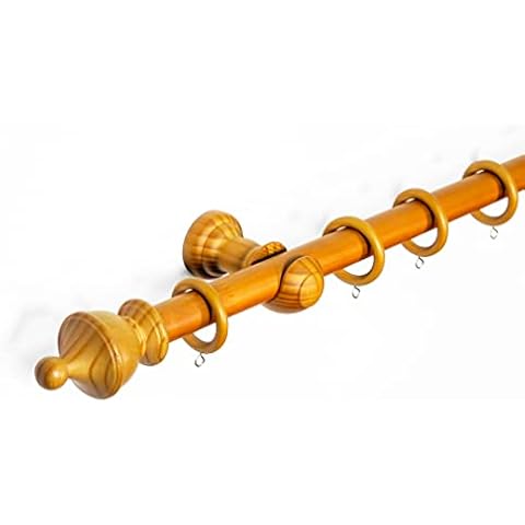 Lister Cartwright Aged Oak Curtain Pole 150 cm Cover