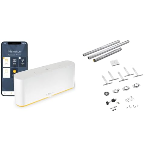 Pack Somfy Moteurs Volets Roulant, 2 Kits de motorisation RMS 2600 + 1 Box Domotique Tahoma Switch, Contrôlez Vos Volets avec Les télécommandes fournies ou...