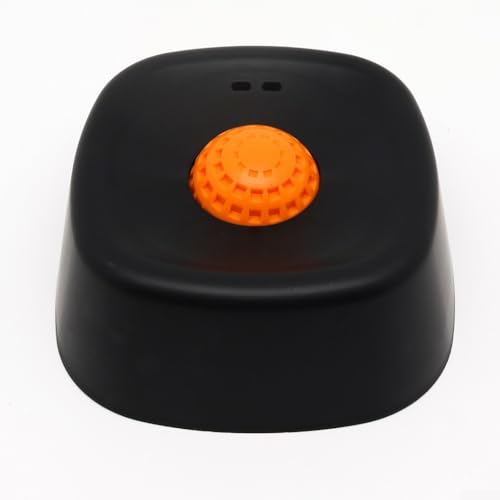 Langsamer Futter-Lecknapf für Hunde, mit rollendem Ball, interaktiver Angstreduzierung und Langeweile-Buster, rutschfeste Unterseite, Blau (schwarz)