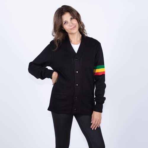 Image of Stewart & Strauss Cardigan Varsity Letter Sweater | American style button front letter sweater knit since 1977, heavyweight and ready for chenille letters and patches