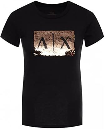 Armani Exchange Women's Box Logo Sequin Tee - Image 5