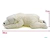 TAMMYFLYFLY Sleep Polar Bear Plush,Cute Stuffed Animal, Plush Toy, 14 Inches Soft Toy (Medium) #3