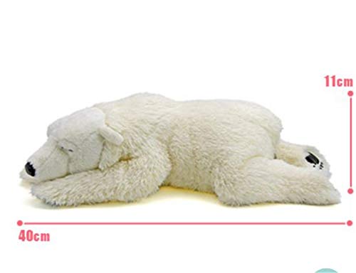 Tammyflyfly Sleep Polar Bear Plush,Cute Stuffed Animal, Plush Toy, 14 Inches Soft Toy #TOP3