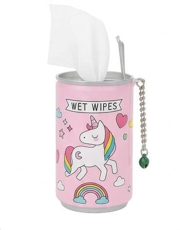 Wet Wipes Dispenser Can, Multi color, 9.5x4.8 cm, Set of 2 | 30 pcs Wipes-image-49