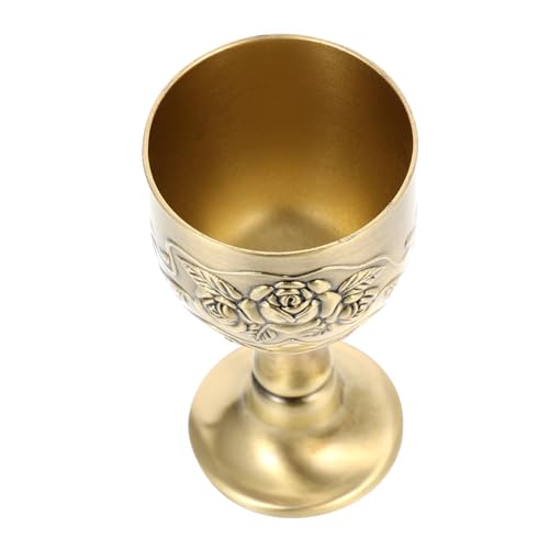 Mikinona Bicchiere Da Liquore Retrò in Rilievo Chic Bicchiere Da Vino Realizzato in Zinco Resistente All Uso Prolungato