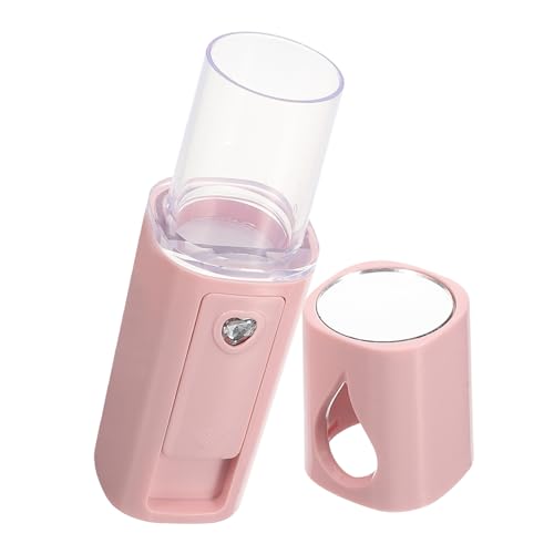 CALLARON Señor Portátil Señor De La Cara Portátil Mini Facial Para Limpieza Facial Profunda Buque De Vapor Pequeño Cara De Vapor Accesorios Faciales Rosa Abdominales
