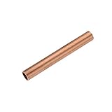 sourcing map Kupfer Runde Röhre mit Korrosionsbeständigkeit 1mm Wandstärke Gerade Rohrschlauch 13mm OD 10cm Länge