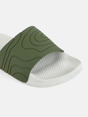 Image of Men & Boys Embossed Sliders | Soft EVA Flip Flops & Slippers
