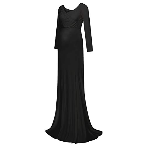 Robe de grossesse shooting photo longue sexy jupe maternité pour mariage - 4
