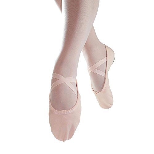 Danzcue Adult Split Sole Canvas Ballet Slipper3