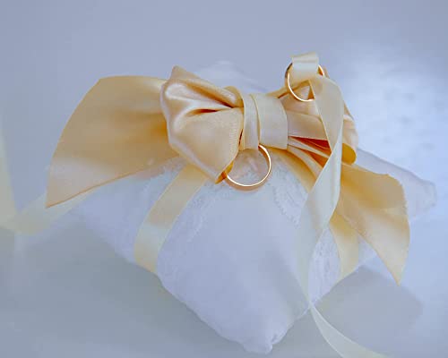 Image of Double Face Light Orange Satin Ribbon 1-1 /2 inch X 50 Yards Polyester Light Orange Ribbon for Gift Wrapping Very Suitable for Weddings Party Hair Bow Invitation Decorations and More