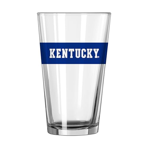 Image of Logo Brands NCAA 16 oz Pint Glass - Durable Glass With Bold Team Color- Chip-Resistant Rim Drinkware For Fans, Tailgates, Home Bars & Everyday Use