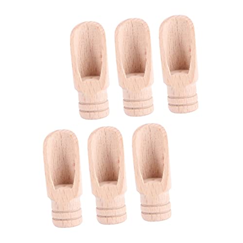 FELTECHELECTR 6Pcs Tea Spoons Multi Functional Salt Scoops for Kitchen Tea Accessories for Sugar Seasoning Spices for Home Restaurants Food Stores