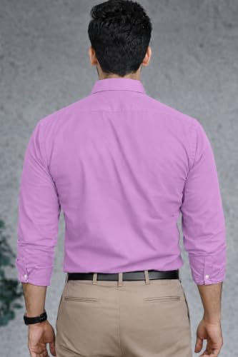 Image of Men Cotton Blend Full Sleeve Shirt for Man | Casual Business Party Festival Regular Fit, Long Sleeve with Chest Pocke | Formal Shirt for Men