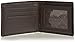 Perry Ellis Portfolio Men's Park Avenue Leather Wallet With Passcase, Brown, One Size